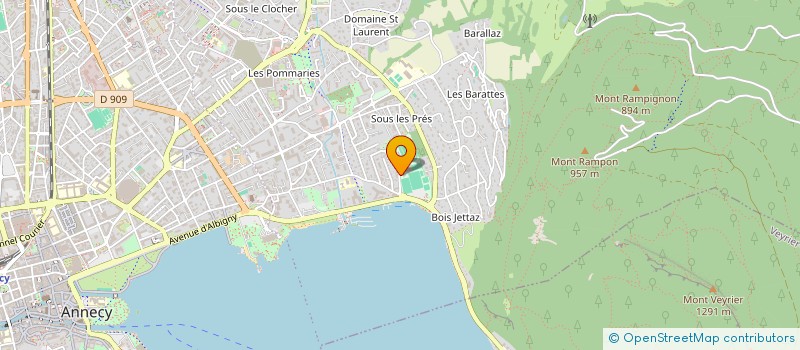 localisation de l'entreprise MONSIEUR BENOIT BAUDROT à ANNECY