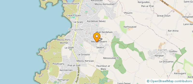 localisation de l'entreprise MONSIEUR BENOIT BAUGE  PORSPODER