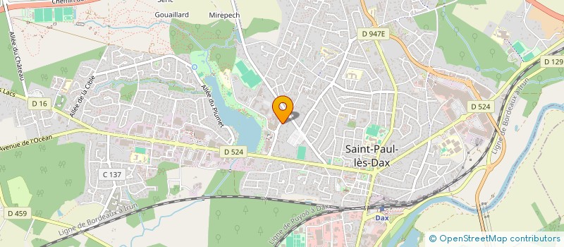 localisation de l'entreprise MONSIEUR BENOIT BAZIRE  SAINT-PAUL-LES-DAX