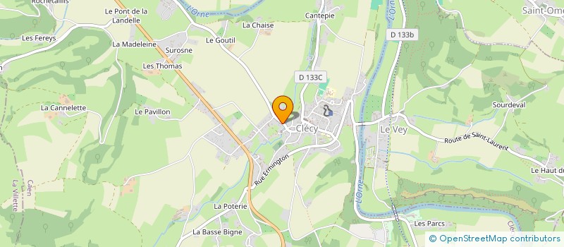 localisation de l'entreprise MONSIEUR BENOIT BEAUVAIS  CLECY