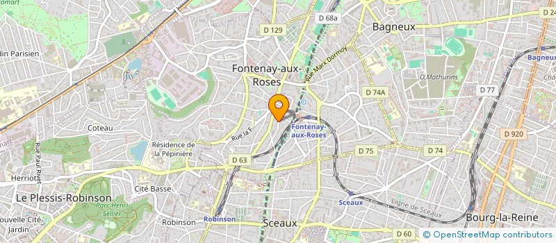 localisation de l'entreprise MONSIEUR BENOIT BEGASSAT à FONTENAY-AUX-ROSES