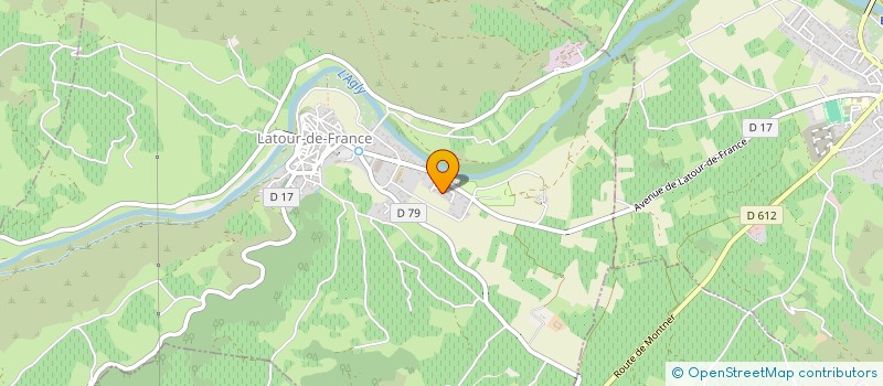 localisation de l'entreprise MONSIEUR BENOIT BEGUE  LATOUR-DE-FRANCE