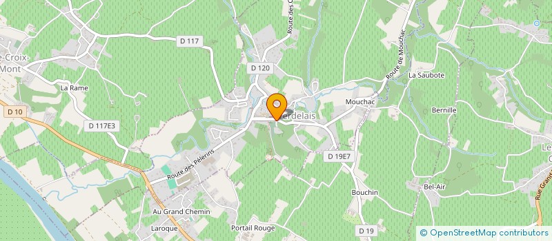 localisation de l'entreprise MONSIEUR BENOIT BENTEJAC  SAINTE-FOY-LA-LONGUE