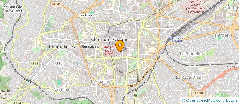 localisation de l'entreprise MONSIEUR BENOIT BERAUD-SUDREAU  CLERMONT-FERRAND