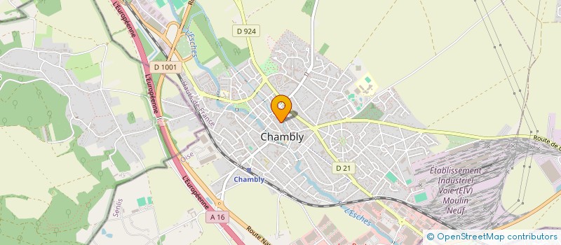 localisation de l'entreprise MONSIEUR BENOIT BERGUE  CHAMBLY