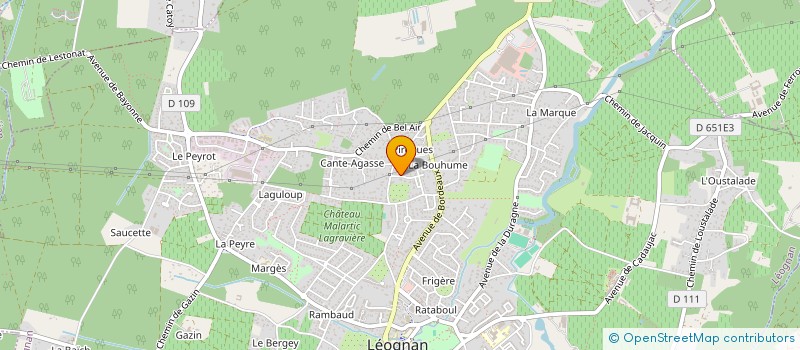 localisation de l'entreprise MONSIEUR BENOIT BERLIE  GRADIGNAN