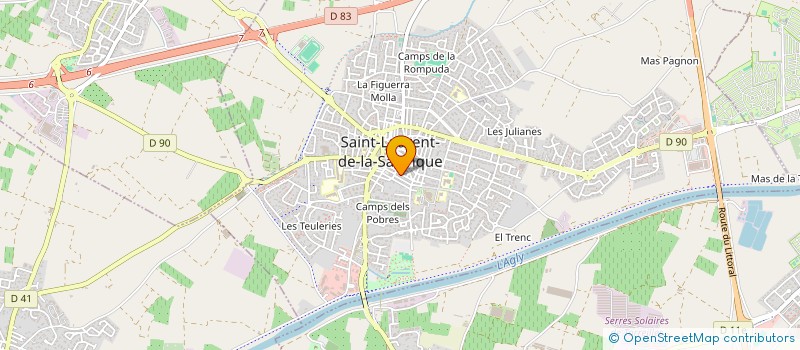 localisation de l'entreprise MONSIEUR BENOIT BERMOND  SAINT-LAURENT-DE-LA-SALANQUE