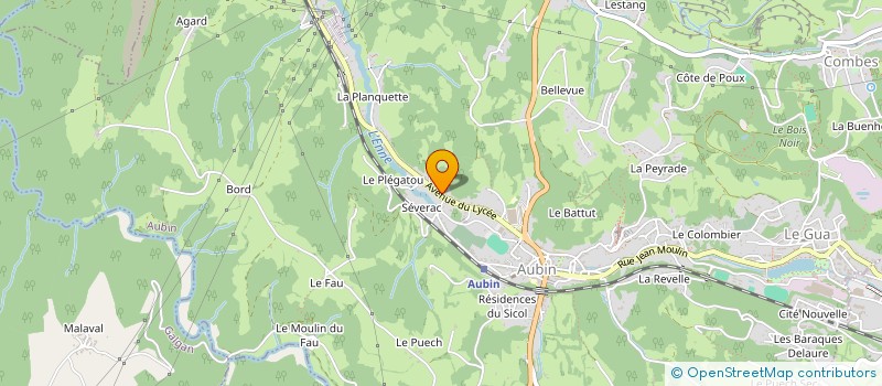 localisation de l'entreprise MONSIEUR BENOIT BERNAL  AUBIN