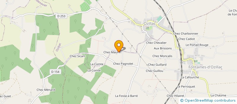 localisation de l'entreprise MONSIEUR BENOIT BERNARD  FONTAINES-D'OZILLAC