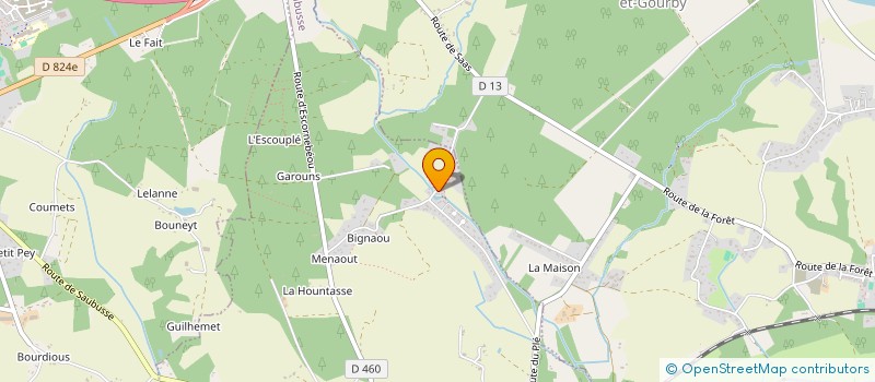 localisation de l'entreprise MONSIEUR BENOIT BERNARDIN BICHET à SAUBUSSE