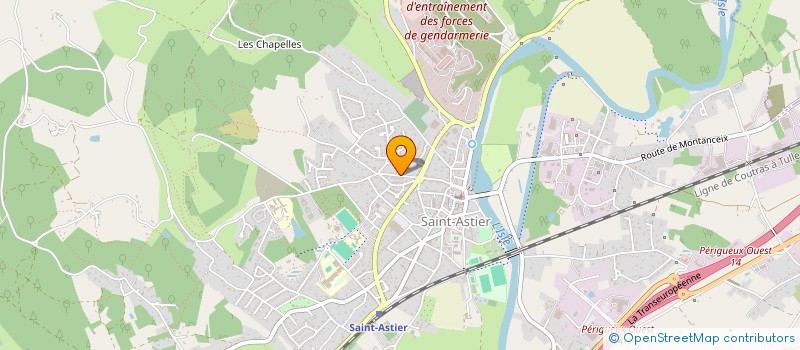 localisation de l'entreprise MONSIEUR BENOIT BERNAZEAU  SAINT-ASTIER