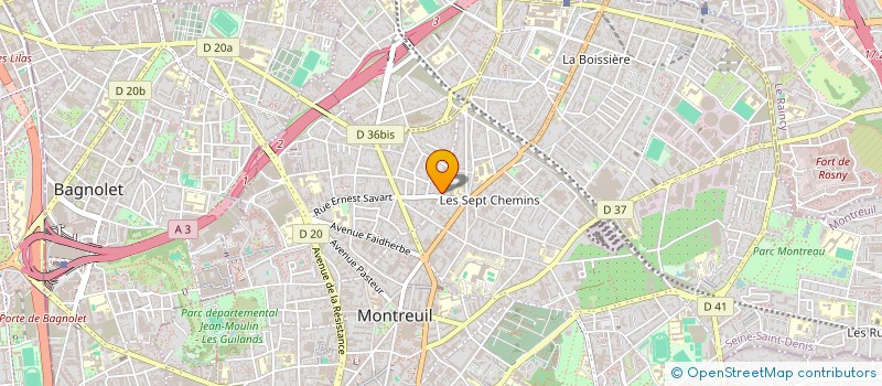 localisation de l'entreprise MONSIEUR BENOIT BERTRAND à MONTREUIL