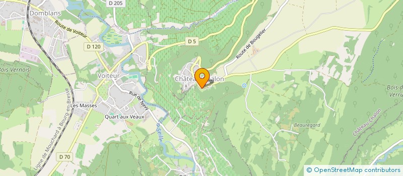 localisation de l'entreprise MONSIEUR BENOIT BERTUCAT  CHATEAU-CHALON