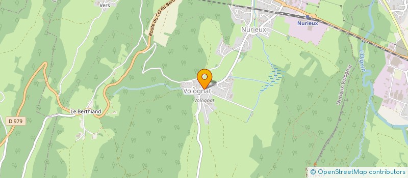 localisation de l'entreprise MONSIEUR BENOIT BIBET  NURIEUX-VOLOGNAT