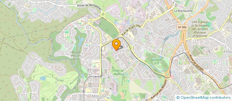 localisation de l'entreprise MONSIEUR BENOIT BILLET  MONTPELLIER