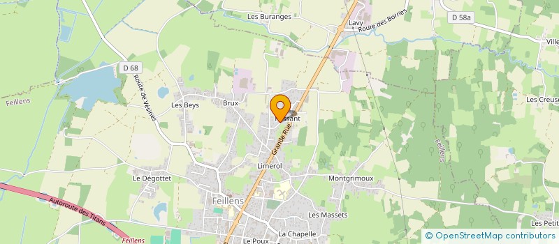 localisation de l'entreprise MONSIEUR BENOIT BILLOUD  FEILLENS
