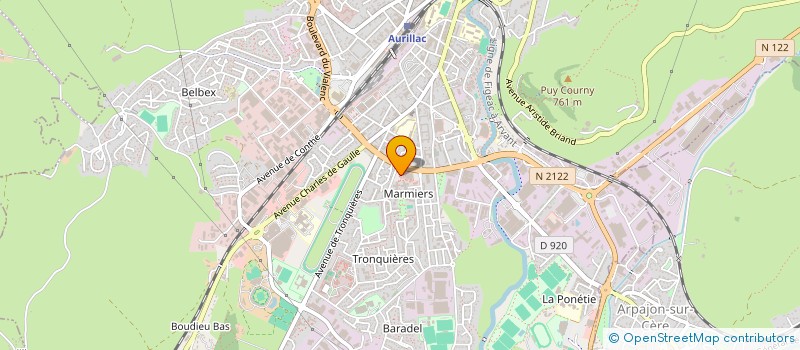 localisation de l'entreprise MONSIEUR BENOIT BITRIAN à AURILLAC