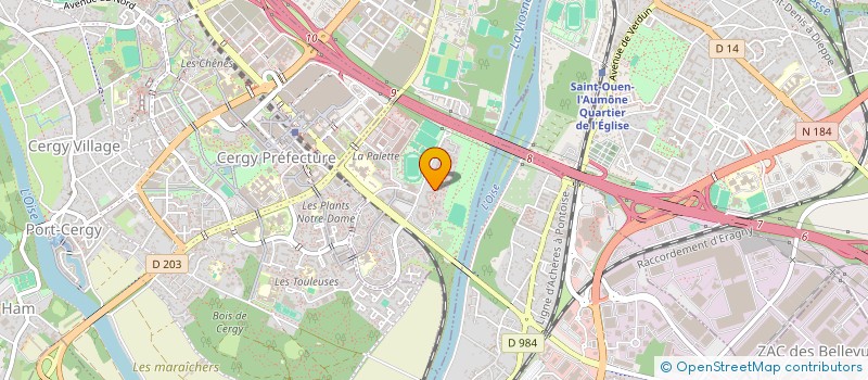 localisation de l'entreprise MONSIEUR BENOIT BIZET  PONTOISE