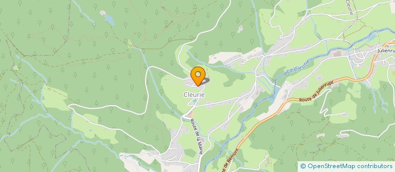 localisation de l'entreprise MONSIEUR BENOIT BLAISON  CLEURIE