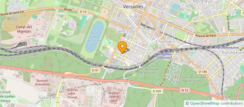 localisation de l'entreprise MONSIEUR BENOIT BLANCHET à VERSAILLES