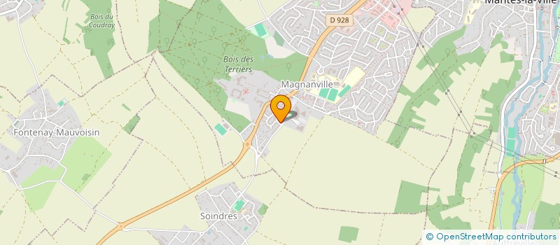 localisation de l'entreprise MONSIEUR BENOIT BLEUREAU  MAGNANVILLE