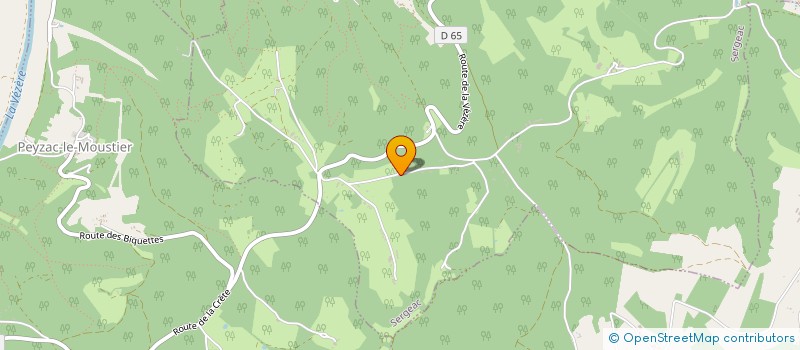 localisation de l'entreprise MONSIEUR BENOIT BLIN  SERGEAC