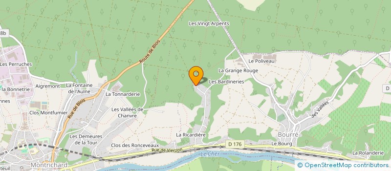 localisation de l'entreprise MONSIEUR BENOIT BLOUIN  MONTRICHARD-VAL-DE-CHER