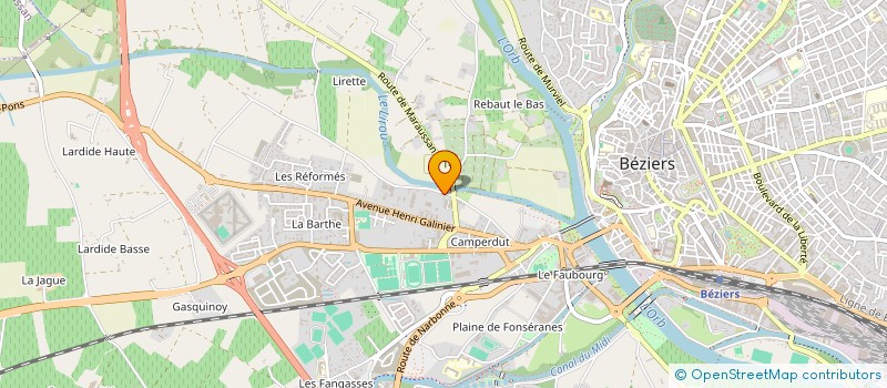 localisation de l'entreprise MONSIEUR BENOIT BOGUET  BEZIERS