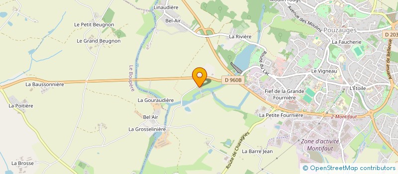 localisation de l'entreprise MONSIEUR BENOIT BONNAUD  POUZAUGES