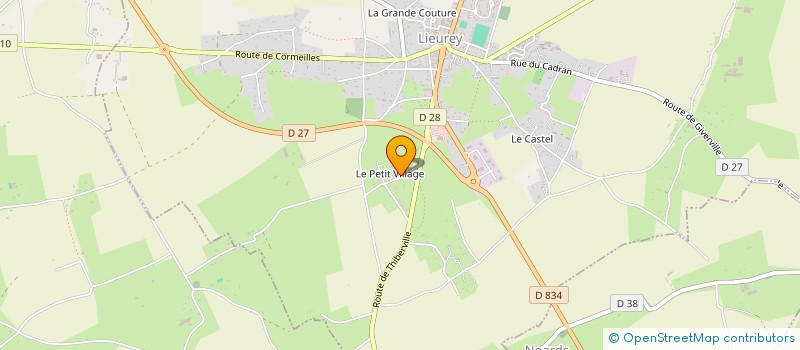 localisation de l'entreprise MONSIEUR BENOIT BONNEL  LIEUREY