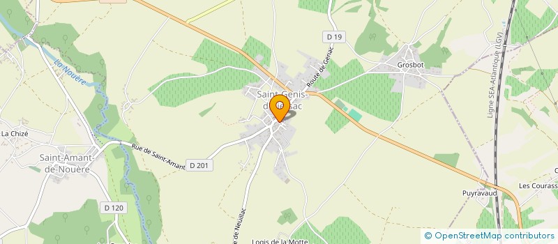 localisation de l'entreprise MONSIEUR BENOIT BONNEMAIN à SAINT-GENIS-D'HIERSAC