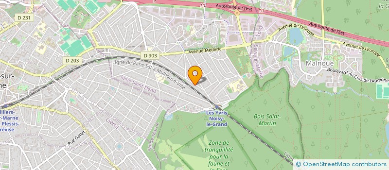 localisation de l'entreprise MONSIEUR BENOIT BONNET  NOISY-LE-GRAND