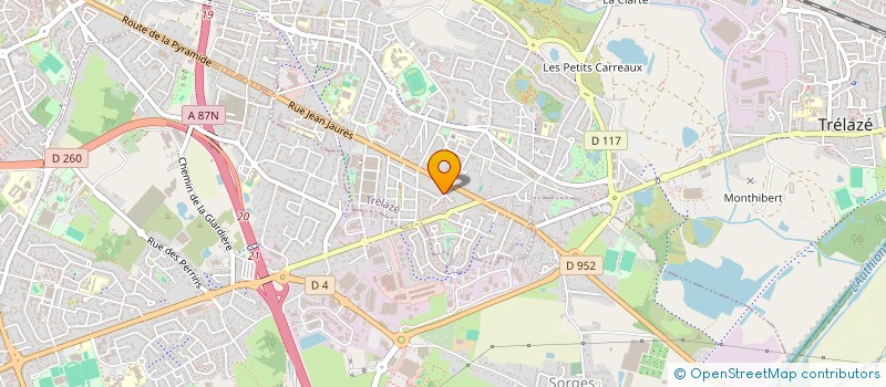 localisation de l'entreprise MONSIEUR BENOIT BORIES  TRELAZE