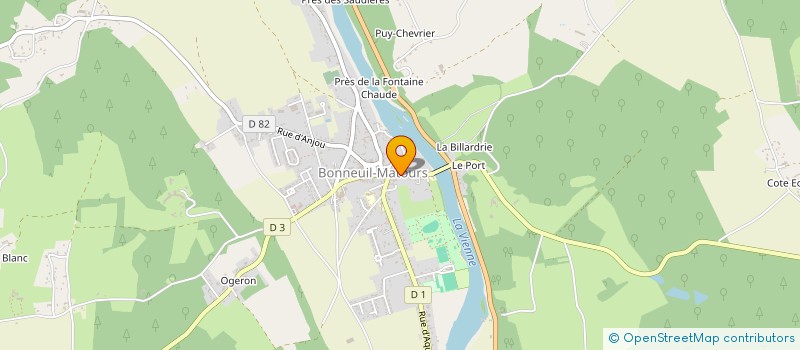 localisation de l'entreprise MONSIEUR BENOIT BOUCHARD  BONNEUIL-MATOURS