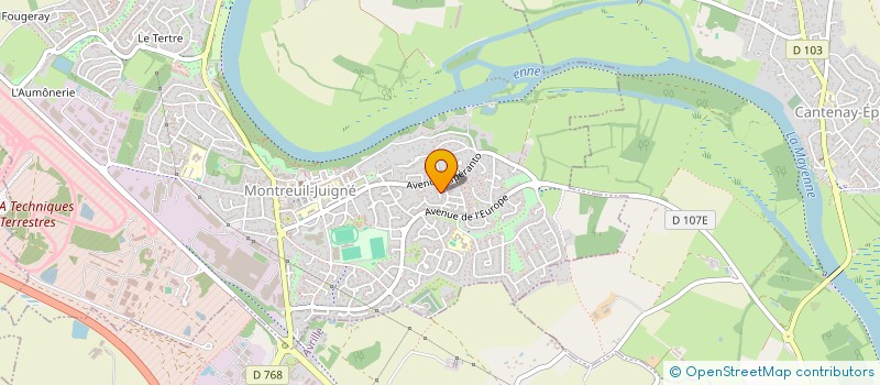 localisation de l'entreprise MONSIEUR BENOIT BOUCHE  MONTREUIL-JUIGNE