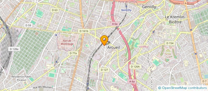localisation de l'entreprise MONSIEUR BENOIT BOUCHEROT à ARCUEIL