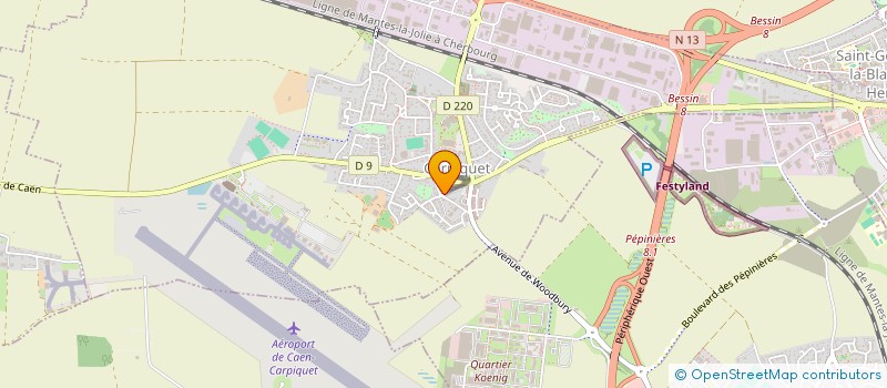 localisation de l'entreprise MONSIEUR BENOIT BOUCHET  CARPIQUET