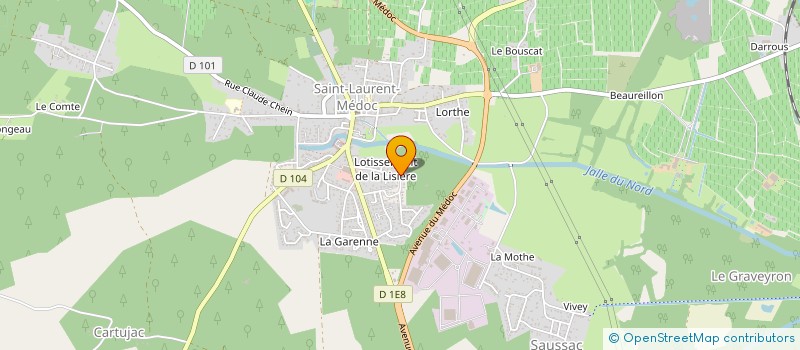 localisation de l'entreprise MONSIEUR BENOIT BOUCHONNEAU  SAINT-LAURENT-MEDOC