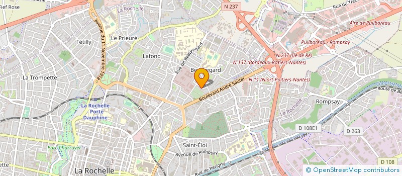 localisation de l'entreprise MONSIEUR BENOIT BOULTIF  LA ROCHELLE