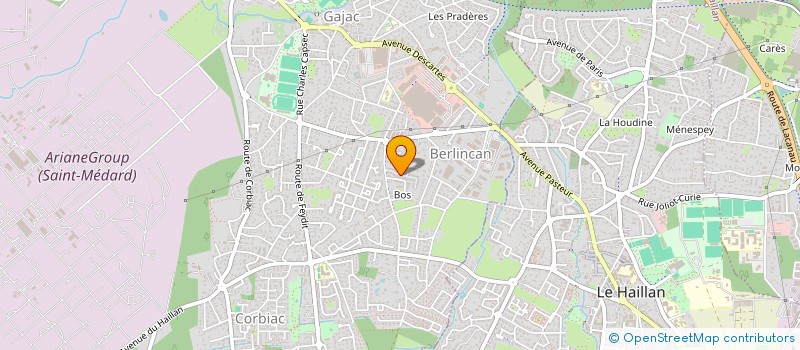 localisation de l'entreprise MONSIEUR BENOIT BOURY  SAINT-MEDARD-EN-JALLES