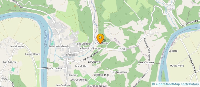 localisation de l'entreprise MONSIEUR BENOIT BOUSSIQUET  LIMEUIL