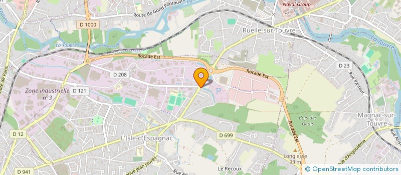 localisation de l'entreprise MONSIEUR BENOIT BOUTARAUD  L'ISLE-D'ESPAGNAC