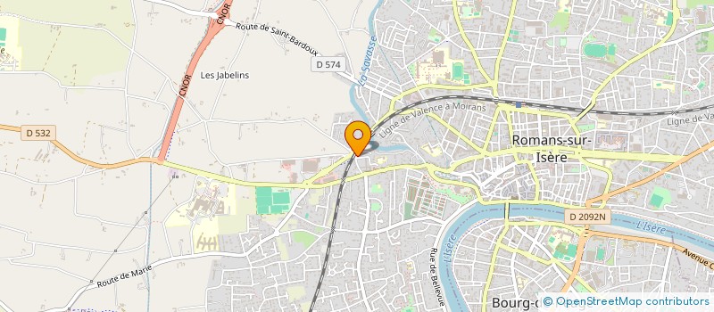localisation de l'entreprise MONSIEUR BENOIT BOUTEVILLAIN  ROMANS-SUR-ISERE