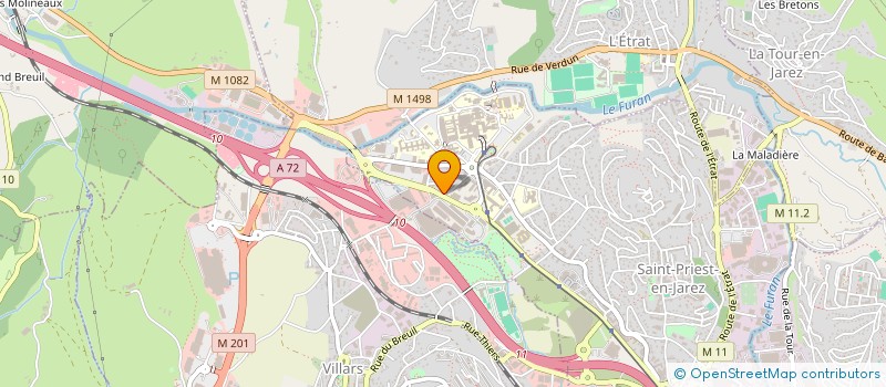 localisation de l'entreprise MONSIEUR BENOIT BOUTHIN  SAINT-PRIEST-EN-JAREZ