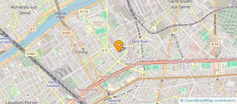localisation de l'entreprise MONSIEUR BENOIT BRETTE à CLICHY