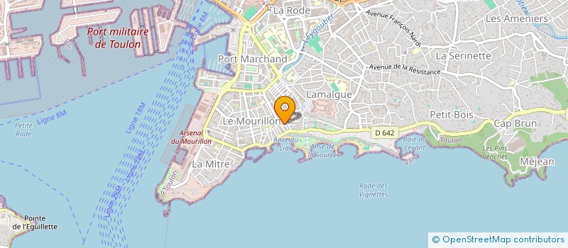 localisation de l'entreprise MONSIEUR BENOIT BRIAND  TOULON