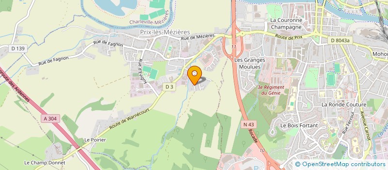 localisation de l'entreprise MONSIEUR BENOIT BRIANZA  PRIX-LES-MEZIERES