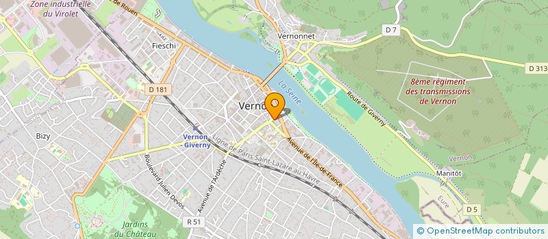 localisation de l'entreprise MONSIEUR BENOIT BRIFFLOT  VERNON