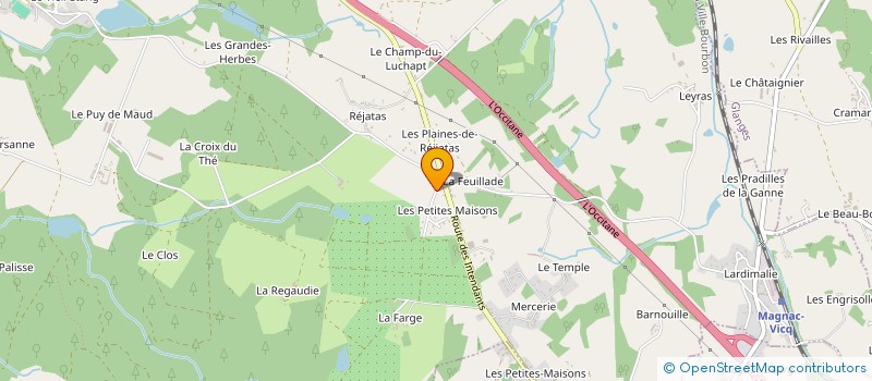 localisation de l'entreprise MONSIEUR BENOIT BRISSOT  SAINT-BONNET-BRIANCE