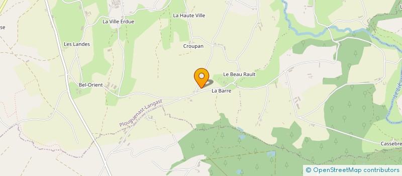 localisation de l'entreprise MONSIEUR BENOIT BROUAZIN  PLOUGUENAST-LANGAST